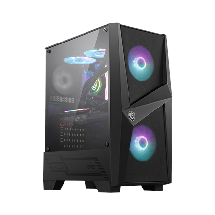 MSI MSI MAG FORGE 100R PC Case, Mid-Tower, USB 3.2, Black | MSI | MSI MAG FORGE 100R | Black | ATX | Power supply included No MAG FORGE 100R