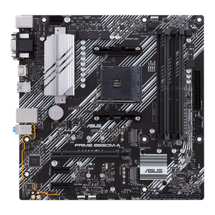 Asus Asus | PRIME B550M-A | Processor family AMD | Processor socket AM4 | DDR4 | Memory slots 4 | Supported hard disk drive interfaces M.2, SATA | Number of SATA connectors 4 | Chipset AMD B | Micro ATX 90MB14I0-M0EAY0