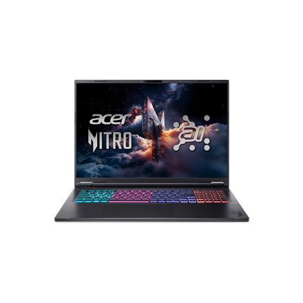 Acer Acer | Nitro 18 AI AN18-61-R40J | Obsidian Black | 18 " | IPS | WQXGA | 2560 x 1600 pixels | AMD Ryzen AI 7 | 350 | 16 GB | DDR5 | Solid-state drive capacity 1000 GB | NVIDIA GeForce RTX 5070 | GDDR7 | 8 GB | Windows 11 Home | 802.11ax | Bluetooth version 5.3 | Keyboard language US international | Keyboard backlit | Warranty 24 month(s) NH.QYAEL.001