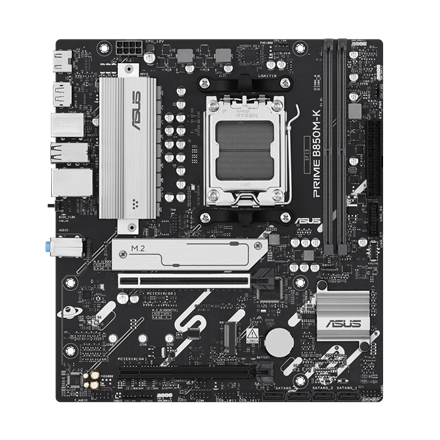 Asus Asus PRIME B850M-K | Processor family AMD | Processor socket AM5 | DDR5 | Supported hard disk drive interfaces SATA, M.2 | Number of SATA connectors 4 90MB1LV0-M0EAY0