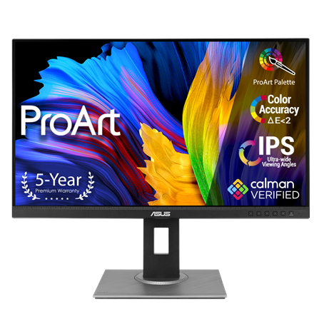 Asus Asus | ProArt Display | PA278QV | 27 " | IPS | WQHD | 16:9 | 75 Hz | 5 ms | 2560 x 1440 | 350 cd/m² | HDMI ports quantity 1 | Black 90LM05L1-B01370