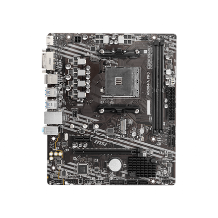 MSI MSI | A520M-A PRO | Processor family AMD | Processor socket AM4 | DDR4 | Memory slots 2 | Chipset AMD A | Micro ATX A520M-A PRO