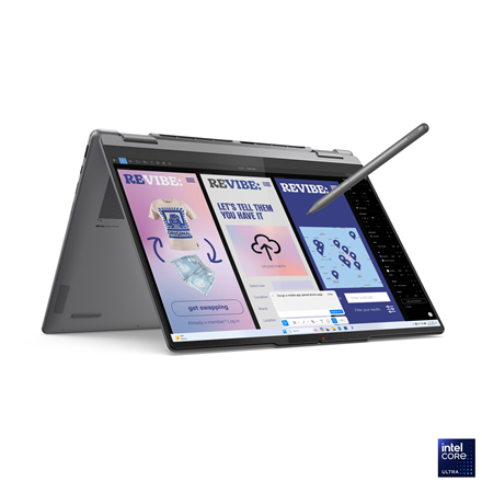 Lenovo Lenovo Yoga 7 2-in-1 14ILL10 14 2.8K WQXGA+ Touch ULT7-258V/32GB/1TB/Intel Arc 140V/WIN11 Home/ENG Backlit kbd/Luna Grey/2Y Warranty | Lenovo Yoga 7 2-in-1 14ILL10 | Luna Grey | 14 " | OLED | Touchscreen | WQXGA+ | 2880 x 1800 pixels | Glossy | Intel Core Ultra 7 | 258V | 32 GB | Soldered LPDDR5x | Solid-state drive capacity 1000 GB | Intel Arc Graphics | Windows 11 Home | 802.11be | Bluetooth version 5.4 | Keyboard language English | Keyboard backlit | Warranty 24 month(s) | Battery warranty 12 month(s) 83JQ002GNT