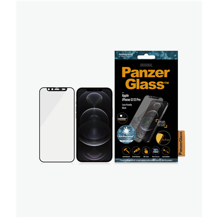 PanzerGlass PanzerGlass | CamSlider AB | Apple | iPhone 12/12 Pro | Tempered glass | Black | Case friendly | Privacy glass 2714