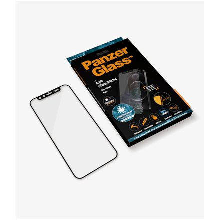 PanzerGlass PanzerGlass | CamSlider AB | Apple | iPhone 12/12 Pro | Tempered glass | Black | Case friendly | Privacy glass 2714