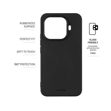 Fixed Fixed Story | Back cover | Xiaomi | 15T Pro | Rubberized | Black FIXST-1578-BK