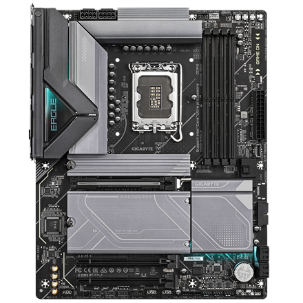 Gigabyte Gigabyte Z890 EAGLE | Processor family Intel | Processor socket LGA1851 | DDR5 | Supported hard disk drive interfaces M.2, SATA | Number of SATA connectors 4 Z890 EAGLE