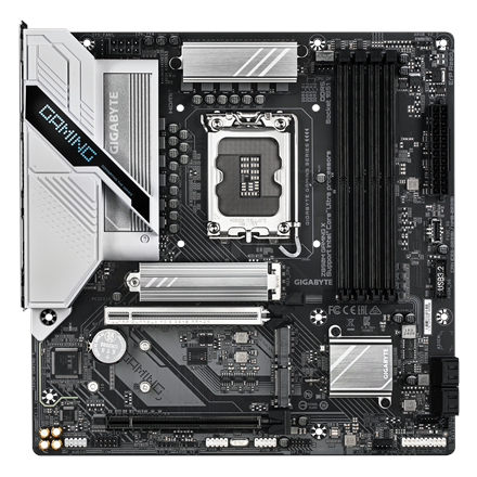 Gigabyte Gigabyte Z890M GAMING X | Processor family Intel | Processor socket LGA1851 | DDR5 | Supported hard disk drive interfaces M.2, SATA | Number of SATA connectors 4 Z890M GAMING X