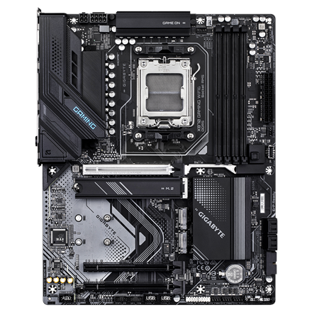 Gigabyte Gigabyte X870 GAMING WF6 | Processor family AMD | Processor socket AM5 | DDR5 | Supported hard disk drive interfaces M.2, SATA | Number of SATA connectors 4 X870 GAMING WF6