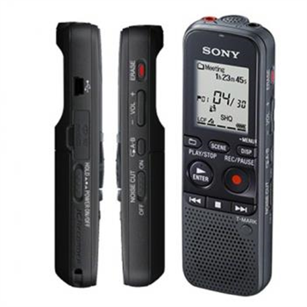 Sony Sony | Digital Voice Recorder | ICD-PX470 | Black | MP3 playback | MP3/L-PCM | 59 Hrs 35 min | Stereo ICDPX470.CE7