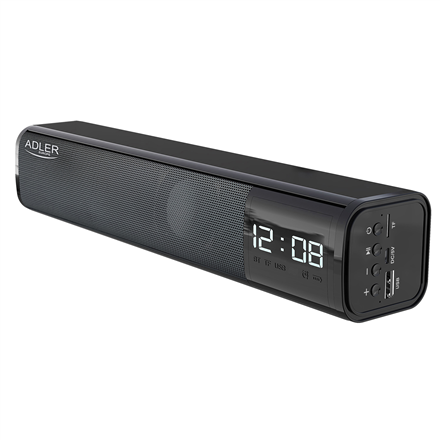 Adler Adler | Clock Speaker | AD 1191 | Bluetooth | Black | Portable | Wireless connection AD 1191