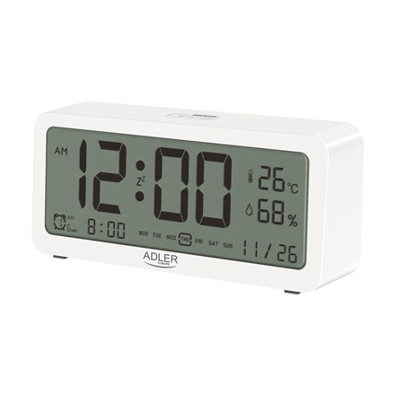 Adler Adler | Alarm Clock | AD 1195w | Alarm function | White AD 1195w