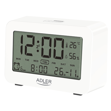 Adler Adler | Alarm Clock | AD 1196w | Alarm function | White AD 1196w