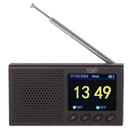 Adler Adler | FM Travel Radio | AD 1198 | Alarm function | Black AD 1198