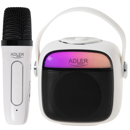 Adler Adler Karaoke Speaker With Microphone | AD 1199W | Bluetooth | White | Portable | Wireless connection AD 1199 W
