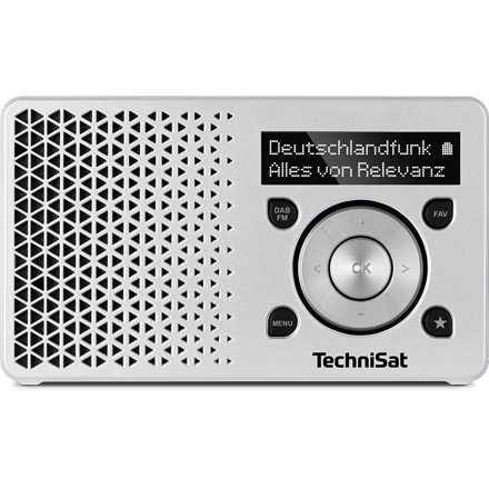 TechniSat TechniSat | Portable DAB+/FM radio with built-in rechargeable battery | DIGITRADIO 1 | Silver 0002/4997