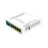 MikroTik Mikrotik Wired Ethernet Router RB960PGS, hEX PoE, CPU 800MHz, 128MB RAM, 16MB, 1xSFP, 5xGigabit LAN, 1xUSB, Power Output On ports 2-5, Ourput: 1A max per port; 2A max total, RouterOS L4 | hEX PoE Router | RB960PGS | No Wi-Fi | 10/100/1000 Mbit/s | Ethernet LAN (RJ-45) ports 5 | Mesh Support No | MU-MiMO No | No mobile broadband | 1xUSB | 12 month(s) RB960PGS
