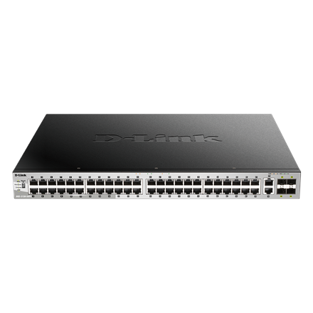 D-Link D-Link | DGS-3130-54PS | Switch | Managed L2+ | Rack mountable | Gigabit Ethernet (copper) ports quantity 48 | 10 Gbps (RJ-45) ports quantity 2 | SFP+ ports quantity 4 | PoE/Poe+ ports quantity 48 | Power supply type Optional redundant DGS-3130-54PS