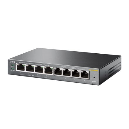 TP-LINK TP-LINK | Smart Switch | TL-SG108PE | Web Managed | Desktop | Gigabit Ethernet (copper) ports quantity 4 | PoE+ ports quantity 4 | Power supply type External | 36 month(s) TL-SG108PE