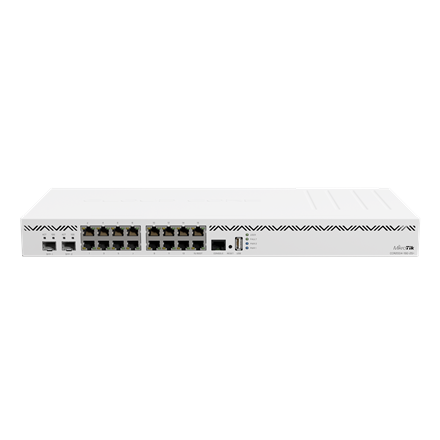 MikroTik Mikrotik Cloud Core Router CCR2004-16G-2S+, 2x10G SFP+ ports, 16x Gigabit LAN ports, 1x RJ45 Serial port, 4 core CPU, 4 GB RAM, Dual redundant power supply, CPU and PCB temperature monitor, RouterOS L6 | Cloud Core Router | CCR2004-16G-2S+ | No Wi-Fi | 1 | 12 month(s) CCR2004-16G-2S+