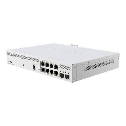 MikroTik Cloud Router Switch | CSS610-8P-2S+IN | No Wi-Fi | 10/100/1000 Mbit/s | Ethernet LAN (RJ-45) ports 8 | Mesh Support No | MU-MiMO No | No mobile broadband CSS610-8P-2S+IN