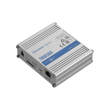 Teltonika Industrial 5G Gateway | TRB500 | No Wi-Fi | 10/100/1000 Mbps Mbit/s | Ethernet LAN (RJ-45) ports 1 | Mesh Support No | MU-MiMO Yes | Antenna type SMA for Mobile TRB500000000
