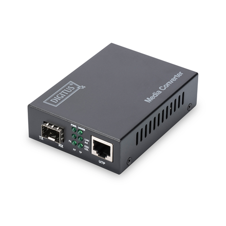 Digitus Digitus | Gigabit Ethernet Media Converter, SFP SFP Open Slot, without SFP Module | DN-82130 | SFP | 10/100/1000 Mbps port DN-82130