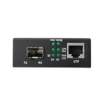 Digitus Digitus | Gigabit Ethernet Media Converter, SFP SFP Open Slot, without SFP Module | DN-82130 | SFP | 10/100/1000 Mbps port DN-82130