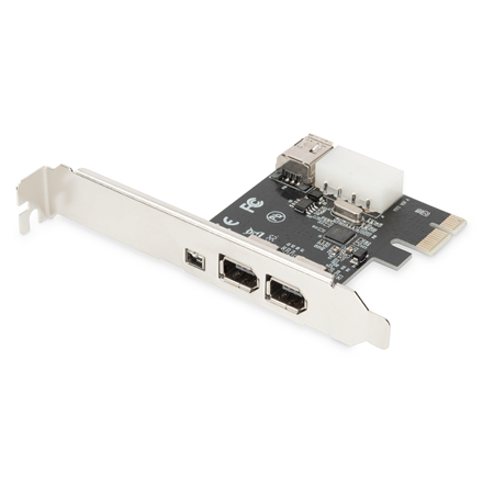 Digitus Digitus | IEEE 1394a Interface Card, PCI express, 4 Port 1x ext. 1394mini, 2x ext./1x int. 1394a Ports | DS-30201-5 DS-30201-5