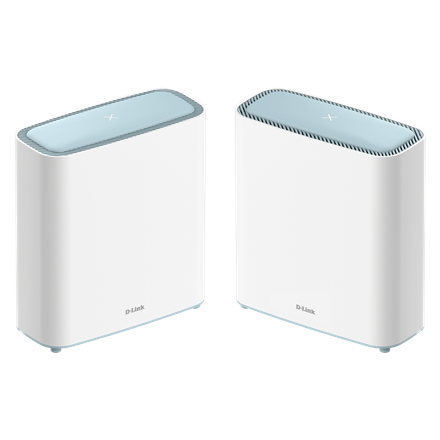 D-Link EAGLE PRO AI AX3200 Mesh System | M32-2 (2-pack) | 802.11ax | 2402+300 Mbit/s | 10/100/1000 Mbit/s | Ethernet LAN (RJ-45) ports 2 | Mesh Support Yes | MU-MiMO Yes | No mobile broadband | Antenna type Embedded omni-directional antennas M32-2