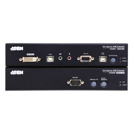 Aten Aten USB DVI Optical KVM Extender | CE680 | 1920 x 1200 at 600m CE680-AT-G