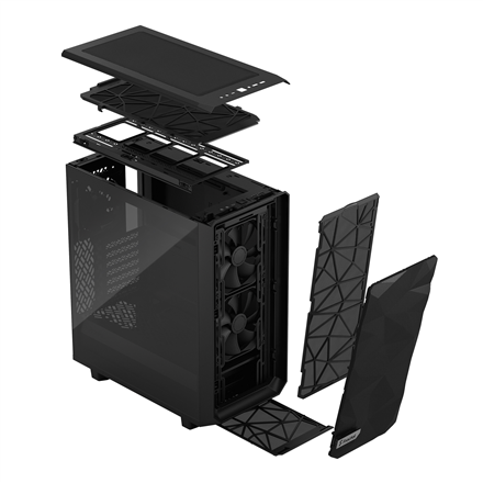 Fractal Design Fractal Design | Meshify 2 Compact Light Tempered Glass | Black | ATX FD-C-MES2C-03