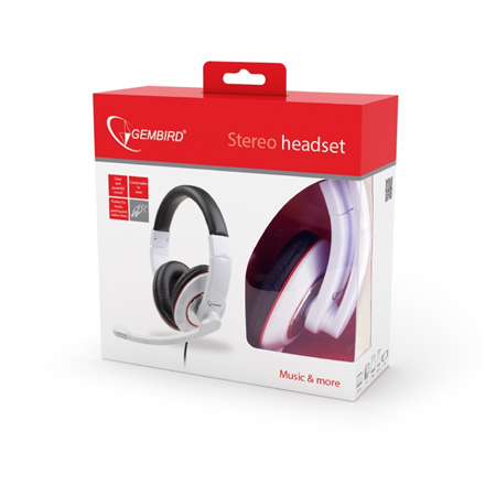 Gembird Gembird | MHS-001-GW | Stereo headset MHS-001-GW