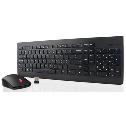 Lenovo Lenovo | Essential | Essential Wireless Keyboard and Mouse Combo - US English with Euro symbol | Keyboard and Mouse Set | Wireless | Mouse included | US | Black | Numeric keypad | Wireless connection 4X30M39497