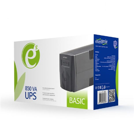EnerGenie EnerGenie | EG-UPS-B850 "Basic 850" UPS, Shuko output sockets | 850 VA | 220V±25% V | AC 220V±10% V EG-UPS-B850