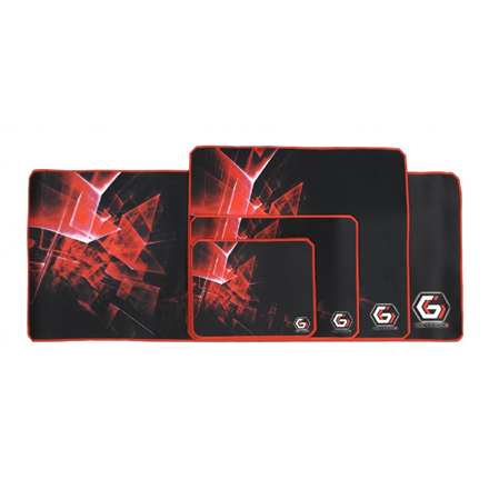 Gembird Gembird | MP-GAMEPRO-L Gaming mouse pad PRO, Large | Mouse pad | 400 x 450 x 3 mm | Black/Red MP-GAMEPRO-L