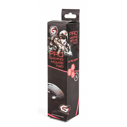 Gembird Gembird | MP-GAMEPRO-L Gaming mouse pad PRO, Large | Mouse pad | 400 x 450 x 3 mm | Black/Red MP-GAMEPRO-L