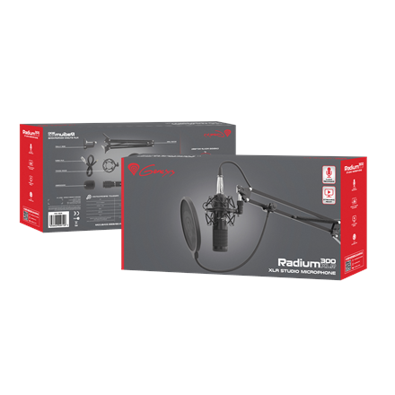 Genesis Genesis | Gaming Microphone | Radium 300 | Black | Wired NGM-1695