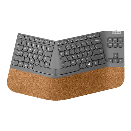 Lenovo Lenovo | Essential | Go Wireless Split Keyboard - US English with Euro symbol | Grey | Standard | Wireless | US | Scissors switch keys 4Y41C33782