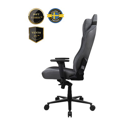 Arozzi Arozzi Vernazza Vento Gaming Chair Vento Polyurethane; Soft Fabric; Metal; Aluminium | Ash VERNAZZA-SIG-ASH
