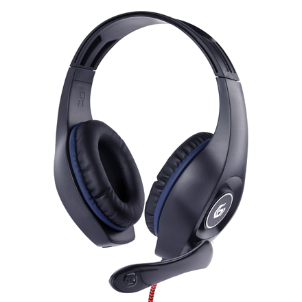 Gembird Gembird | Gaming headset with volume control | GHS-05-B | Built-in microphone | 3.5 mm 4-pin | Blue/Black | Wired | Over-Ear GHS-05-B
