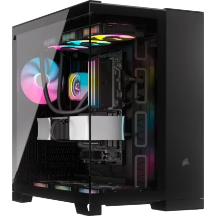 Corsair Corsair | Dual Chamber PC Case | 6500X | Black/Obsidian Aluminum | Mid-Tower | Power supply included No CC-9011257-WW