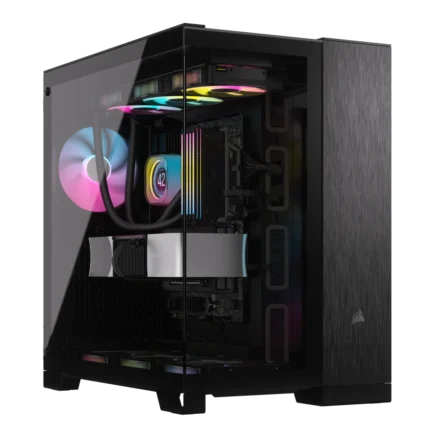 Corsair Corsair Dual Chamber PC Case | 6500X | Black/Obsidian Aluminum | Mid-Tower | Power supply included No | ATX CC-9011283-WW