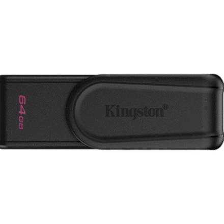 Kingston Kingston USB Flash Drive | DataTraveler Exodia S | 64 GB | USB 3.2 Gen 1 | Black DTXS/64GB