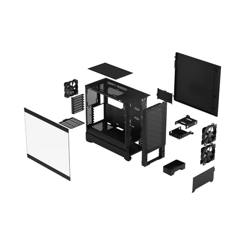 Fractal Design Fractal Design | Pop Air | Side window | Black TG Clear Tint | ATX, mATX, Mini ITX | Power supply included No | ATX FD-C-POA1A-02