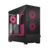 Fractal Design Fractal Design | Pop Air RGB | Side window | Magenta Core TG Clear Tint | ATX, mATX, Mini ITX | Power supply included No | ATX FD-C-POR1A-03