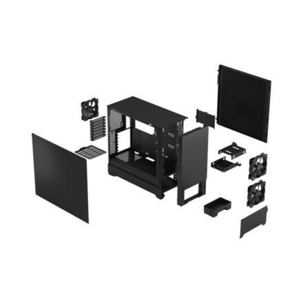 Fractal Design Fractal Design | Pop Silent | Side window | Black Solid | ATX, mATX, Mini ITX | Power supply included No | ATX FD-C-POS1A-01