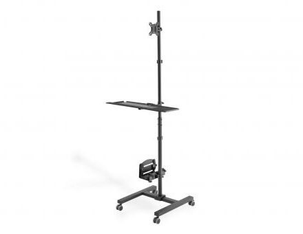 Digitus Digitus | Mobile workstation with individual height adjustment | DA-90374 | Monitor Mount, PC Holder | 17-32 " | Black DA-90374