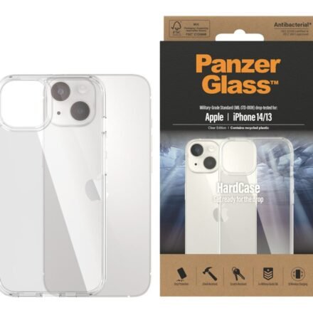 PanzerGlass PanzerGlass | HardCase | Apple | iPhone 14/13 | Clear | Wireless charging compatible; 100% recycled frame material 0401