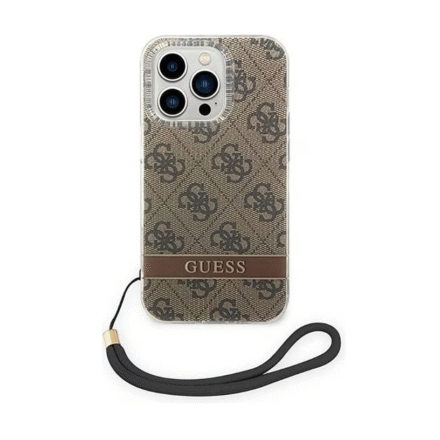GUESS GUESS | GUOHCP14LH4STW | Back cover | Apple | iPhone 14 Pro | Plastic | Brown 3666339093853